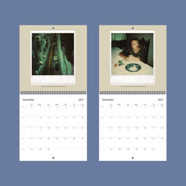 Andrei Tarkovsky Wall Calendar - Polaroid Album, Memory In Frames, Semi-Glossy Paper