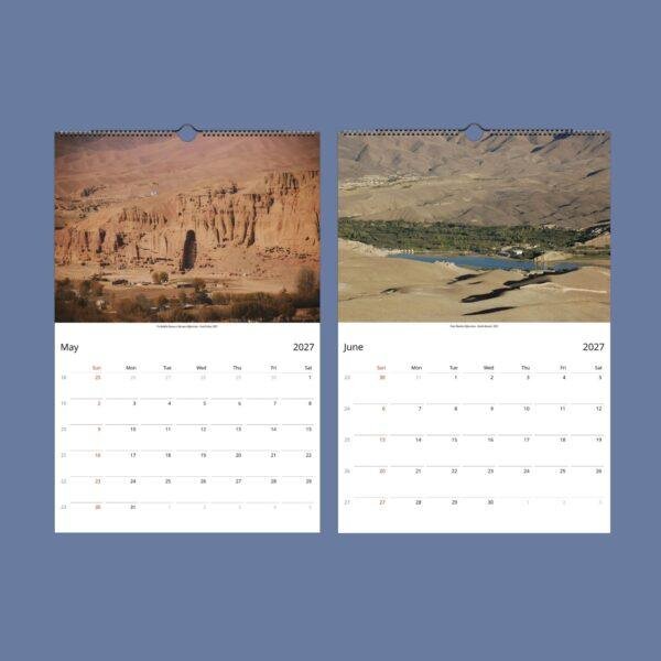2027 wall calendar featuring Afghanistan landscape photography