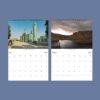 2027 wall calendar showing Afghanistan landmarks for July and August