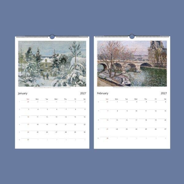 Camille Pissarro Wall Calendar – French impressionism, Thoughtfull Gifts, Semi-Glossy Paper