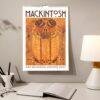 Charles Rennie Mackintosh Wall Calendar – Glasgow Artist, Modern Architecture, Architect Gifts, Semi-Glossy Paper