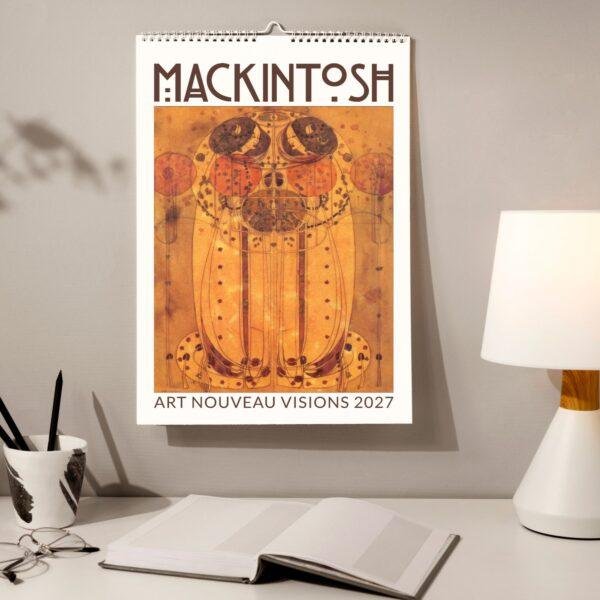Charles Rennie Mackintosh Wall Calendar – Glasgow Artist, Modern Architecture, Architect Gifts, Semi-Glossy Paper