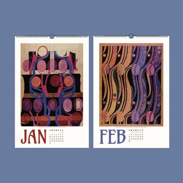 Charles Rennie Mackintosh Wall Calendar – Glasgow Artist, Modern Architecture, Architect Gifts, Semi-Glossy Paper