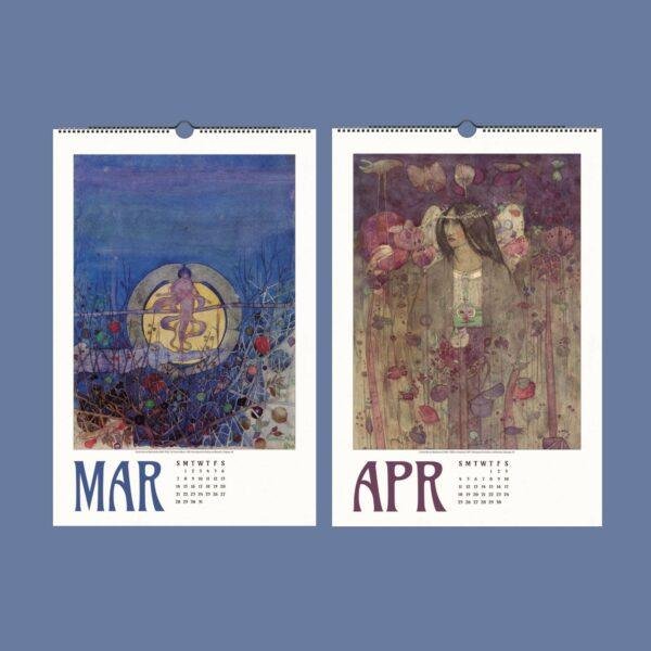 Charles Rennie Mackintosh Wall Calendar – Glasgow Artist, Modern Architecture, Architect Gifts, Semi-Glossy Paper
