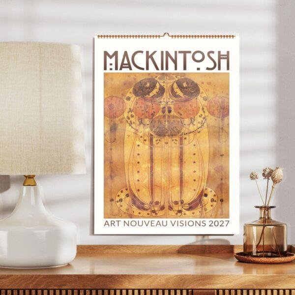 Charles Rennie Mackintosh Wall Calendar – Glasgow Artist, Modern Architecture, Architect Gifts, Semi-Glossy Paper