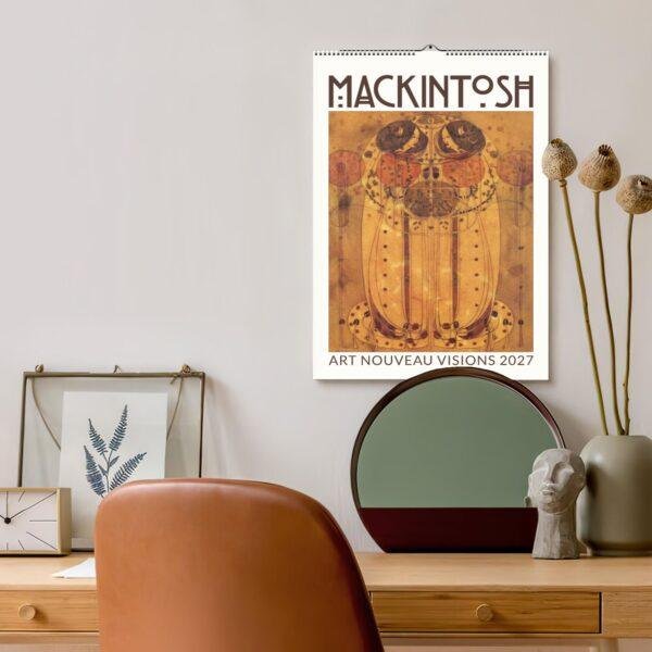 Charles Rennie Mackintosh Wall Calendar – Glasgow Artist, Modern Architecture, Architect Gifts, Semi-Glossy Paper
