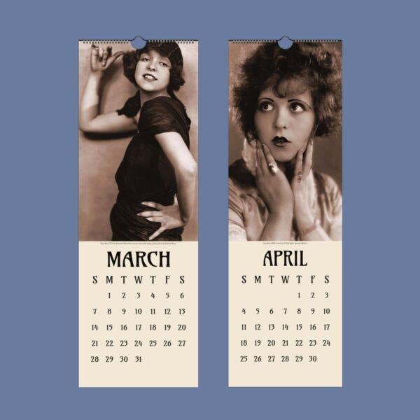 Clara Bow Wall Calendar – American actress, Roaring Twenties, Nostalgic Gift, Semi-Glossy Paper