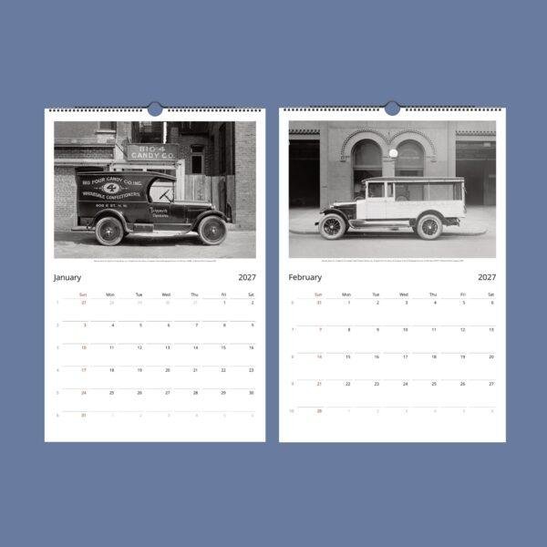 1920s Delivery Cars Wall Calendar