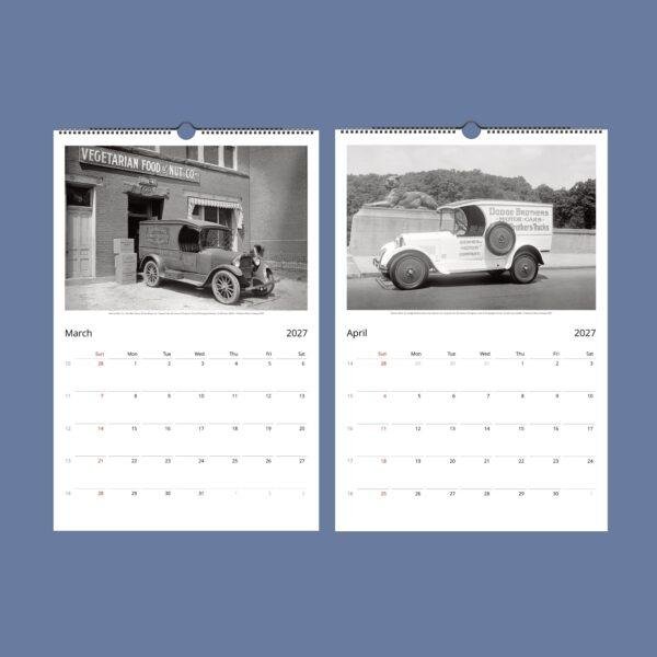 1920s Delivery Cars Wall Calendar