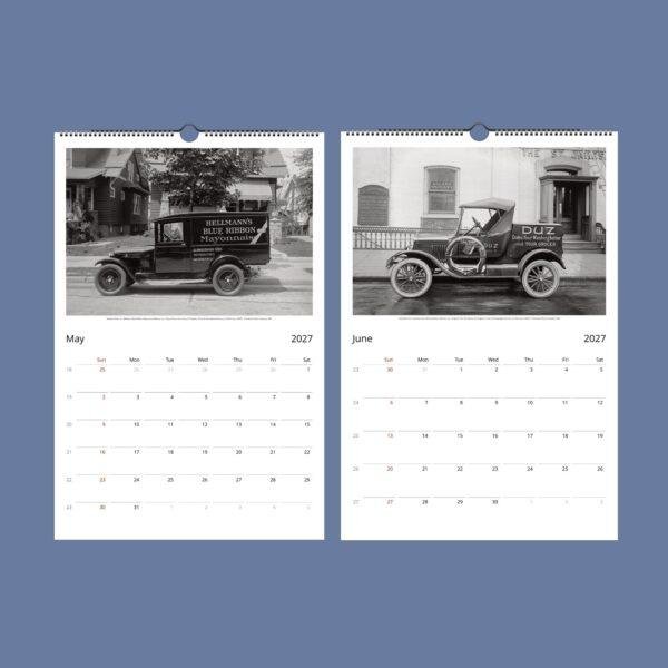 1920s Delivery Cars Wall Calendar