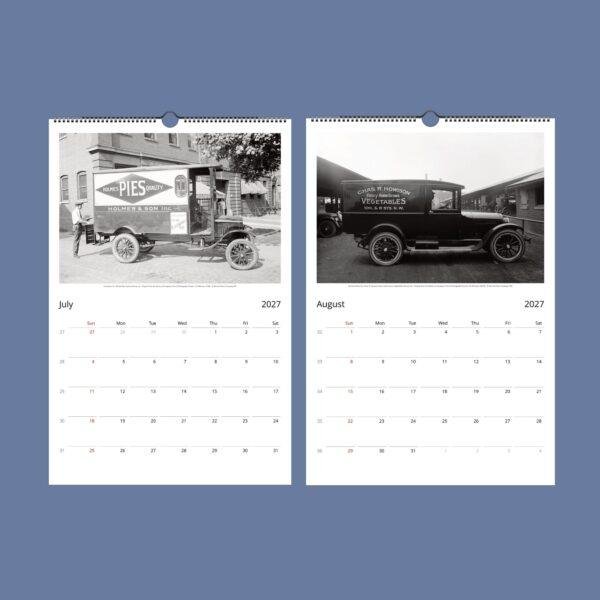 1920s Delivery Cars Wall Calendar