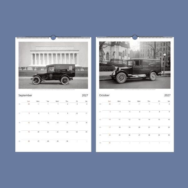 1920s Delivery Cars Wall Calendar