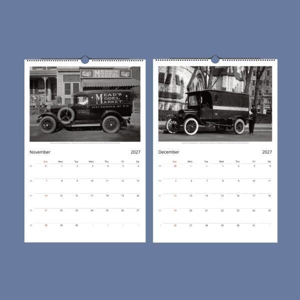 1920s Delivery Cars Wall Calendar
