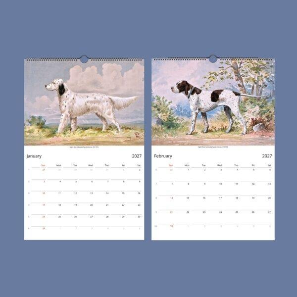 Dogs of America Wall Calendar – Alexander Pope Jr. , Celebrated Canines, Semi-Glossy Paper