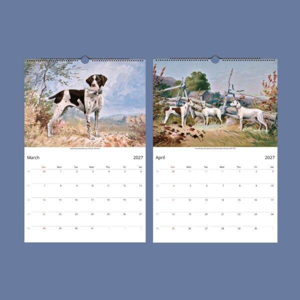 Dogs of America Wall Calendar – Alexander Pope Jr. , Celebrated Canines, Semi-Glossy Paper