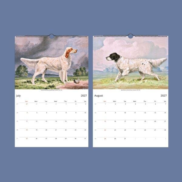 Dogs of America Wall Calendar – Alexander Pope Jr. , Celebrated Canines, Semi-Glossy Paper