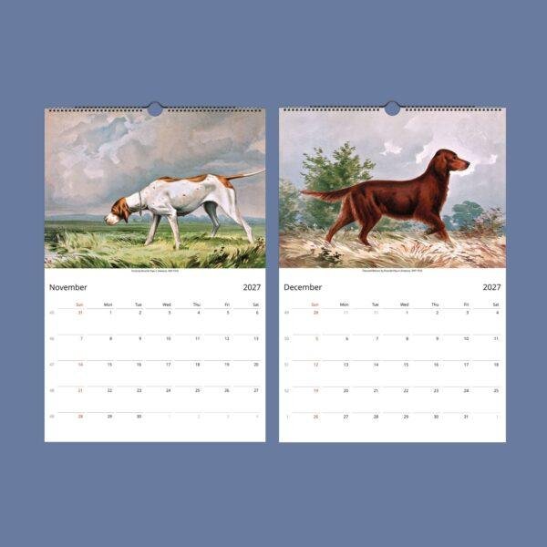 Dogs of America Wall Calendar – Alexander Pope Jr. , Celebrated Canines, Semi-Glossy Paper