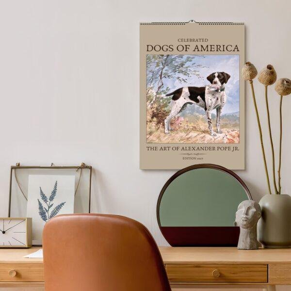 Dogs of America Wall Calendar – Alexander Pope Jr. , Celebrated Canines, Semi-Glossy Paper