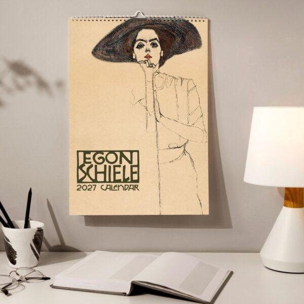 Egon Schiele Wall Calendar - Famous Artist, Expressionist Art, Semi-Glossy Paper
