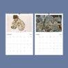 Egon Schiele Wall Calendar - Famous Artist, Expressionist Art, Semi-Glossy Paper