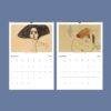 Egon Schiele Wall Calendar - Famous Artist, Expressionist Art, Semi-Glossy Paper
