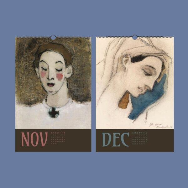 Helene Schjerfbeck Wall Calendar - Finish Artist, French Realism, Gift For Creatives, Semi-Glossy Paper