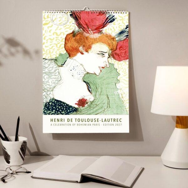 Toulouse Lautrec Wall Calendar – French Artist, Moulin Rouge, Art Lover Gift, Semi-Glossy Paper