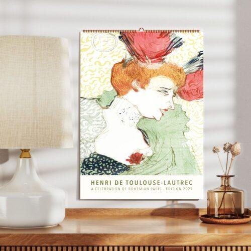Toulouse Lautrec Wall Calendar – French Artist, Moulin Rouge, Art Lover Gift, Semi-Glossy Paper