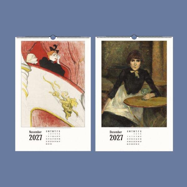 Toulouse Lautrec Wall Calendar – French Artist, Moulin Rouge, Art Lover Gift, Semi-Glossy Paper