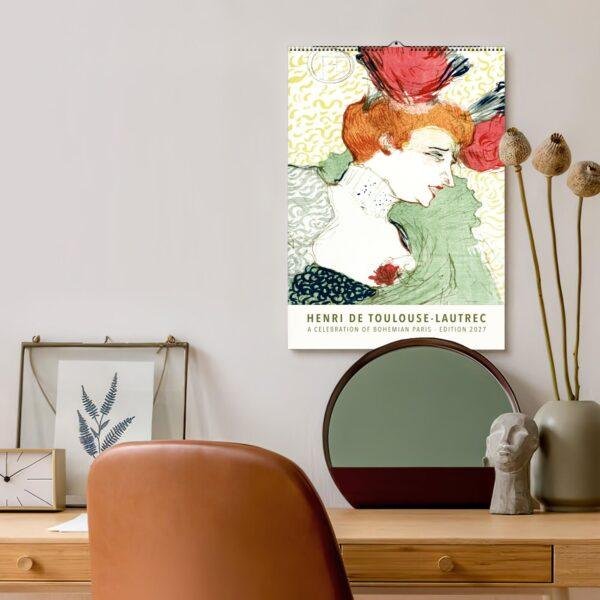 Toulouse Lautrec Wall Calendar – French Artist, Moulin Rouge, Art Lover Gift, Semi-Glossy Paper