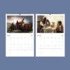 Classic American Art Calendar – Artist Tribute, Famous Paintings, Semi-Glossy Paper