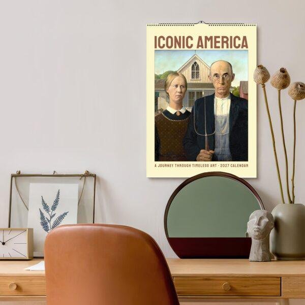 Classic American Art Calendar – Artist Tribute, Famous Paintings, Semi-Glossy Paper