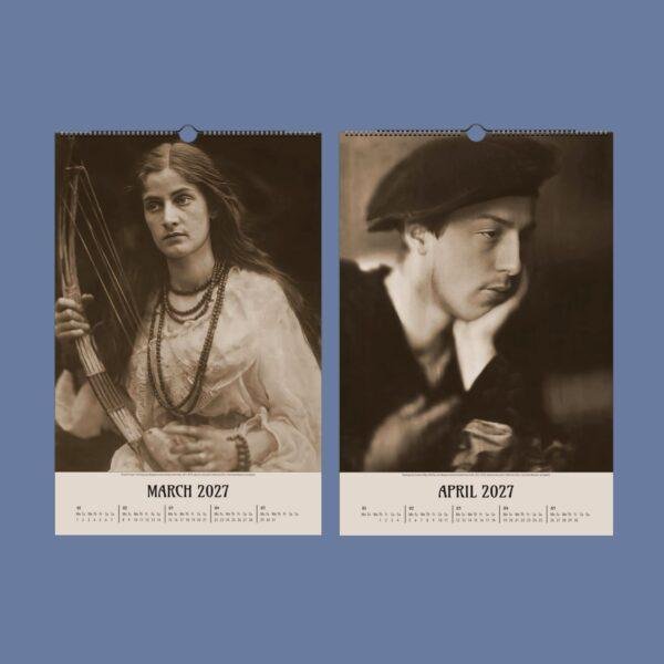 Retro Art Calendar -  Julia Margaret Cameron's Classic Portraits and Religious Figures, Semi-Glossy Paper