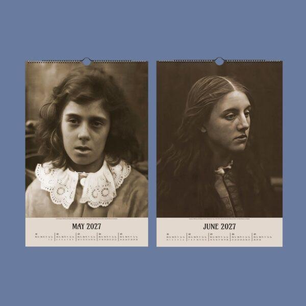 Retro Art Calendar -  Julia Margaret Cameron's Classic Portraits and Religious Figures, Semi-Glossy Paper