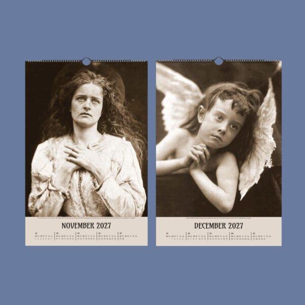 Retro Art Calendar -  Julia Margaret Cameron's Classic Portraits and Religious Figures, Semi-Glossy Paper