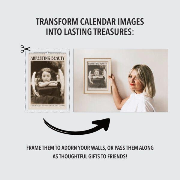 Retro Art Calendar -  Julia Margaret Cameron's Classic Portraits and Religious Figures, Semi-Glossy Paper