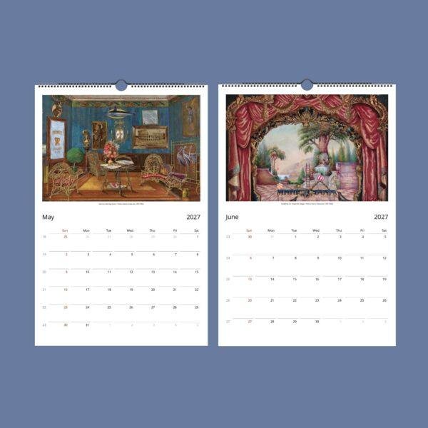 Perkins Harnly Wall Calendar – Queer Artist, Art Deco Vibes, Semi-Glossy Paper