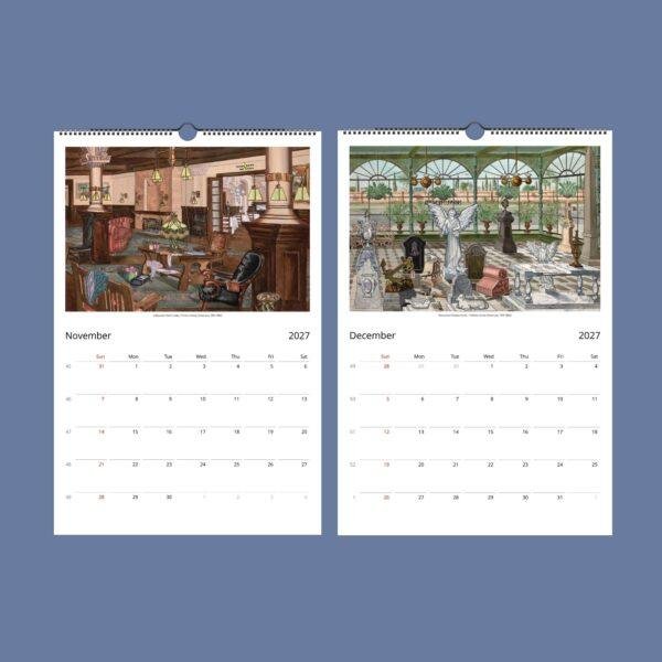 Perkins Harnly Wall Calendar – Queer Artist, Art Deco Vibes, Semi-Glossy Paper