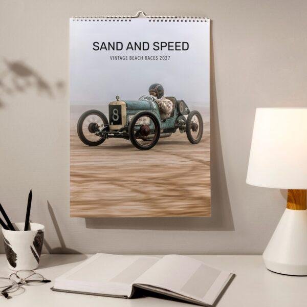 Vintage Racing Calendar - Retro Race Art, Car Lover Gift, Semi-Glossy Paper