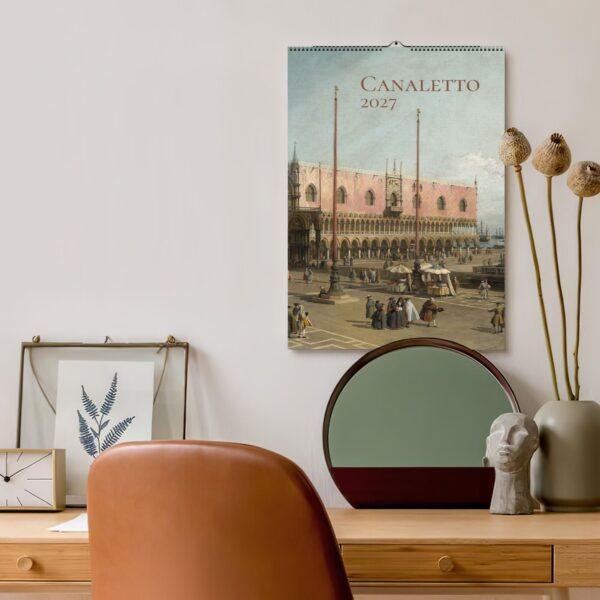 Canaletto Wall Calendar – Italian Artist, Venice decor, Classical Paintings, Semi-Glossy Paper