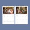 Vittorio Reggianini Wall Calendar – Italian Artist, Romanticism Art, Salon Decor, Semi-Glossy Paper