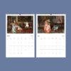 Vittorio Reggianini Wall Calendar – Italian Artist, Romanticism Art, Salon Decor, Semi-Glossy Paper