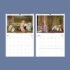 Vittorio Reggianini Wall Calendar – Italian Artist, Romanticism Art, Salon Decor, Semi-Glossy Paper