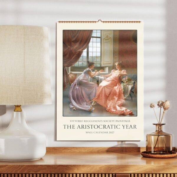 Vittorio Reggianini Wall Calendar – Italian Artist, Romanticism Art, Salon Decor, Semi-Glossy Paper
