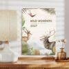 Wildlife Wall Calendar – Nature Habitat, Safari Animals, Semi-Glossy Paper