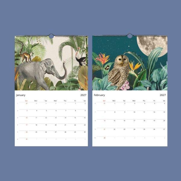 Wildlife Wall Calendar