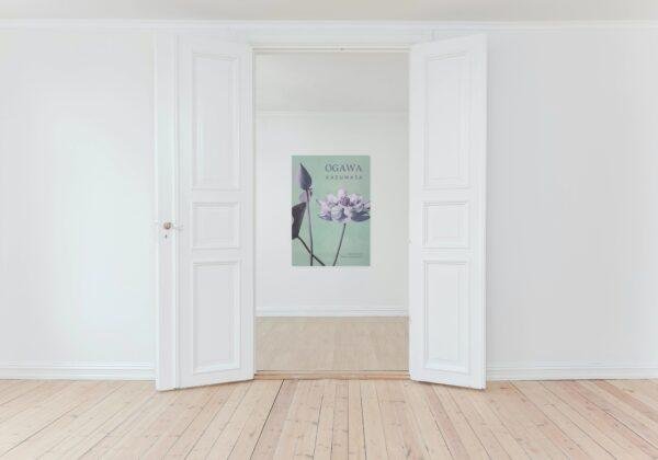 Ogawa Kazumasa, Lotus flowers vintage artwork, remix from original photography