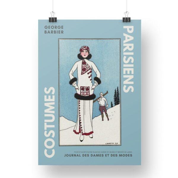 Costumes Parisiens, Pour St Moritz, Wall Deco