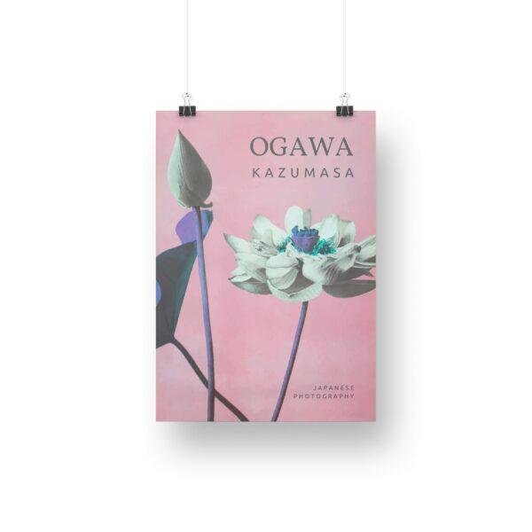 Ogawa Kazumasa, Lotus flowers vintage artwork, remix from original photography