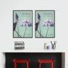 Ogawa Kazumasa, Lotus flowers vintage artwork, remix from original photography